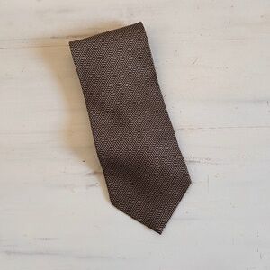 Daniel De Fasson Tie black/Gold herringbone design hand made 100% Silk 4X61